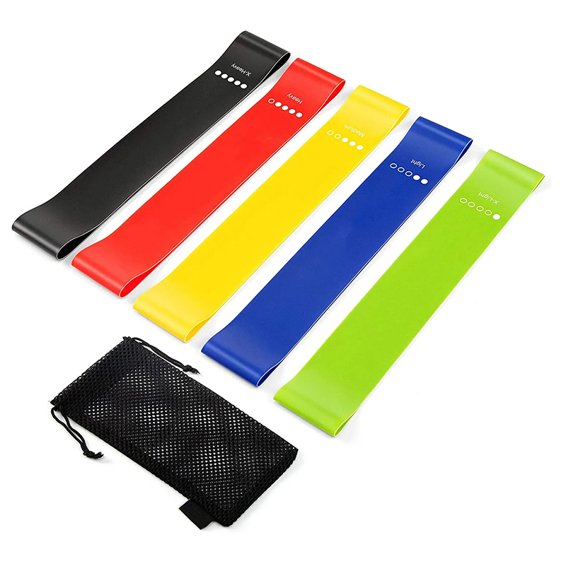 Resistance Bands Full Set (5 Levels + Handles)